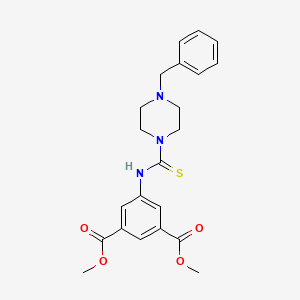 dimethyl 5-{[(4-benzyl-1-piperazinyl)carbonothioyl]amino}isophthalate