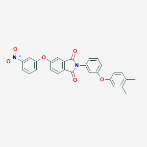 molecular formula C28H20N2O6 B413319 2-[3-(3,4-Dimethyl-phenoxy)-phenyl]-5-(3-nitro-phenoxy)-isoindole-1,3-dione 