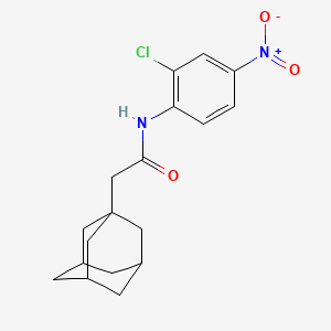 molecular formula C18H21ClN2O3 B4133279 2-(1-adamantyl)-N-(2-chloro-4-nitrophenyl)acetamide 