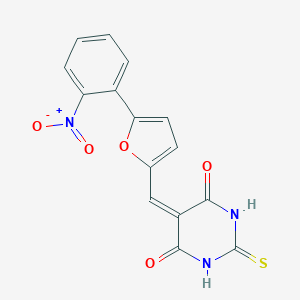 5-{[5-(2-nitrophenyl)-2-furyl]methylene}-2-thioxodihydro-4,6(1H,5H)-pyrimidinedione