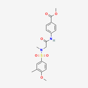 methyl 4-({N-[(4-methoxy-3-methylphenyl)sulfonyl]-N-methylglycyl}amino)benzoate