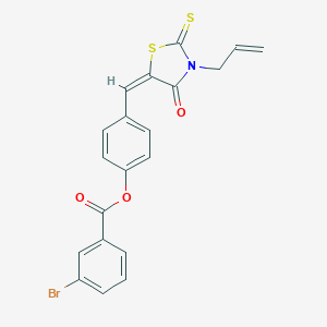 4-[(3-Allyl-4-oxo-2-thioxo-1,3-thiazolidin-5-ylidene)methyl]phenyl 3-bromobenzoate