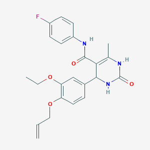 molecular formula C23H24FN3O4 B4133403 4-[4-(allyloxy)-3-ethoxyphenyl]-N-(4-fluorophenyl)-6-methyl-2-oxo-1,2,3,4-tetrahydro-5-pyrimidinecarboxamide 