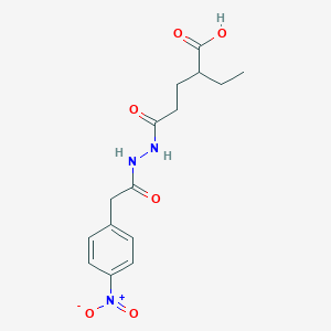 2-ethyl-5-{2-[(4-nitrophenyl)acetyl]hydrazino}-5-oxopentanoic acid
