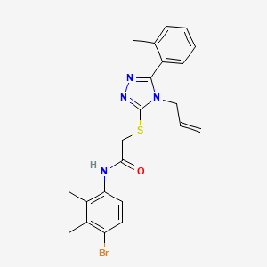 2-{[4-allyl-5-(2-methylphenyl)-4H-1,2,4-triazol-3-yl]thio}-N-(4-bromo-2,3-dimethylphenyl)acetamide