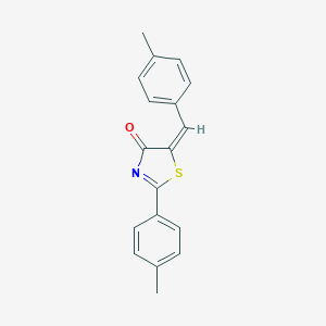 molecular formula C18H15NOS B413349 5-(4-methylbenzylidene)-2-(4-methylphenyl)-1,3-thiazol-4(5H)-one 