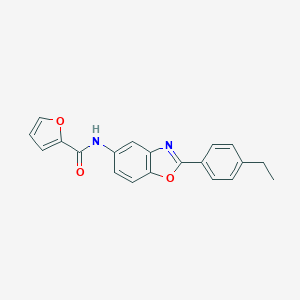 molecular formula C20H16N2O3 B413350 N-[2-(4-ethylphenyl)-1,3-benzoxazol-5-yl]furan-2-carboxamide 