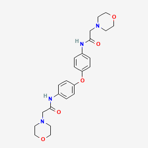 molecular formula C24H30N4O5 B4133512 N,N'-(oxydi-4,1-phenylene)bis[2-(4-morpholinyl)acetamide] 