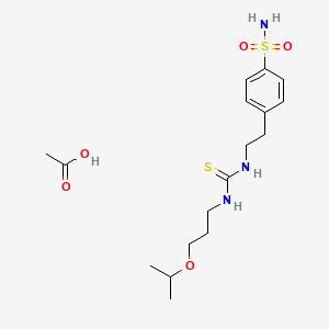 4-[2-({[(3-isopropoxypropyl)amino]carbonothioyl}amino)ethyl]benzenesulfonamide acetate