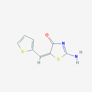 molecular formula C8H6N2OS2 B413353 2-Imino-5-thiophen-2-ylmethylene-thiazolidin-4-one 
