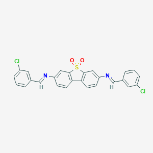 N-(3-chlorobenzylidene)-N-{7-[(3-chlorobenzylidene)amino]-5,5-dioxidodibenzo[b,d]thien-3-yl}amine