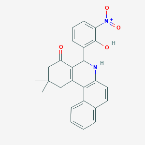 5-{2-hydroxy-3-nitrophenyl}-2,2-dimethyl-2,3,5,6-tetrahydrobenzo[a]phenanthridin-4(1H)-one