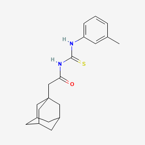 molecular formula C20H26N2OS B4133782 2-(1-adamantyl)-N-{[(3-methylphenyl)amino]carbonothioyl}acetamide 