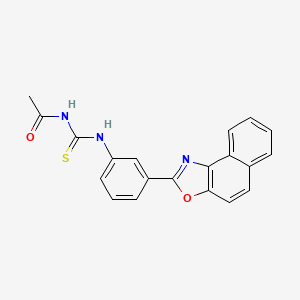 N-{[(3-naphtho[1,2-d][1,3]oxazol-2-ylphenyl)amino]carbonothioyl}acetamide