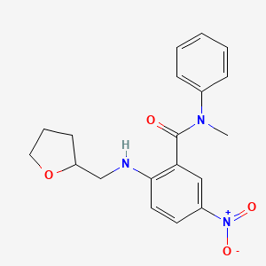 N-methyl-5-nitro-N-phenyl-2-[(tetrahydro-2-furanylmethyl)amino]benzamide