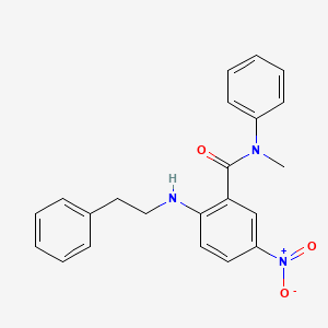 N-methyl-5-nitro-N-phenyl-2-[(2-phenylethyl)amino]benzamide