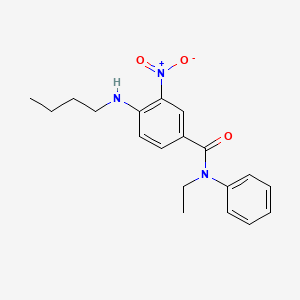 molecular formula C19H23N3O3 B4133907 4-(butylamino)-N-ethyl-3-nitro-N-phenylbenzamide 