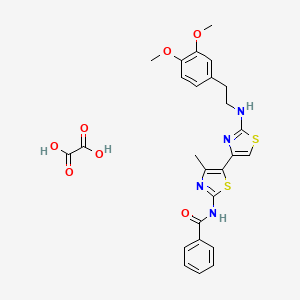 N-(2-{[2-(3,4-dimethoxyphenyl)ethyl]amino}-4'-methyl-4,5'-bi-1,3-thiazol-2'-yl)benzamide oxalate