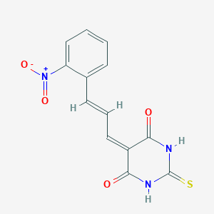 5-(3-{2-nitrophenyl}-2-propenylidene)-2-thioxodihydro-4,6(1H,5H)-pyrimidinedione