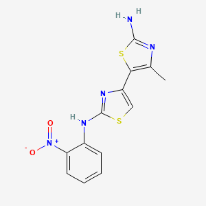 4'-methyl-N~2~-(2-nitrophenyl)-4,5'-bi-1,3-thiazole-2,2'-diamine