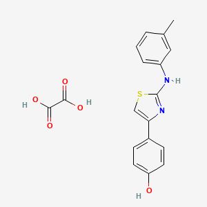 4-{2-[(3-methylphenyl)amino]-1,3-thiazol-4-yl}phenol ethanedioate (salt)