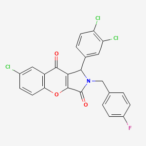 7-chloro-1-(3,4-dichlorophenyl)-2-(4-fluorobenzyl)-1,2-dihydrochromeno[2,3-c]pyrrole-3,9-dione