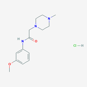 N-(3-methoxyphenyl)-2-(4-methyl-1-piperazinyl)acetamide hydrochloride