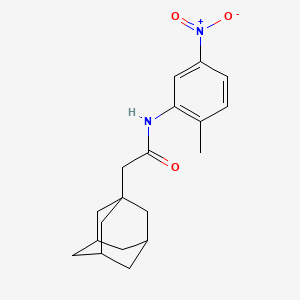 molecular formula C19H24N2O3 B4134145 2-(1-adamantyl)-N-(2-methyl-5-nitrophenyl)acetamide 