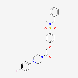 N-benzyl-4-{2-[4-(4-fluorophenyl)-1-piperazinyl]-2-oxoethoxy}-N-methylbenzenesulfonamide