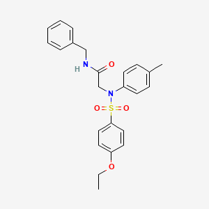 N~1~-benzyl-N~2~-[(4-ethoxyphenyl)sulfonyl]-N~2~-(4-methylphenyl)glycinamide