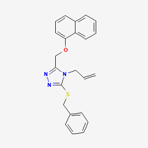 4-allyl-3-(benzylthio)-5-[(1-naphthyloxy)methyl]-4H-1,2,4-triazole