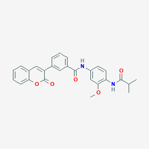 N-[4-(isobutyrylamino)-3-methoxyphenyl]-3-(2-oxo-2H-chromen-3-yl)benzamide