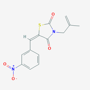 molecular formula C14H12N2O4S B413423 3-(2-Methyl-allyl)-5-(3-nitro-benzylidene)-thiazolidine-2,4-dione 