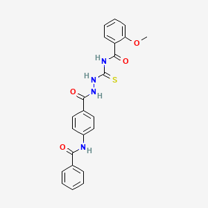 N-({2-[4-(benzoylamino)benzoyl]hydrazino}carbonothioyl)-2-methoxybenzamide