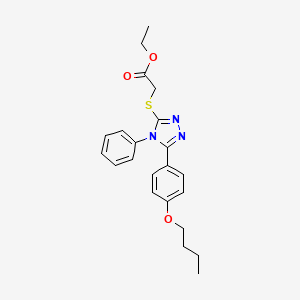ethyl {[5-(4-butoxyphenyl)-4-phenyl-4H-1,2,4-triazol-3-yl]thio}acetate