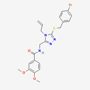 N-({4-allyl-5-[(4-bromobenzyl)thio]-4H-1,2,4-triazol-3-yl}methyl)-3,4-dimethoxybenzamide