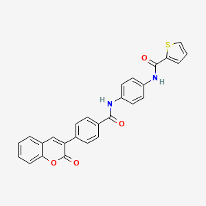 molecular formula C27H18N2O4S B4134284 N-(4-{[4-(2-oxo-2H-chromen-3-yl)benzoyl]amino}phenyl)-2-thiophenecarboxamide 