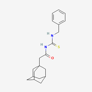 molecular formula C20H26N2OS B4134310 2-(1-adamantyl)-N-[(benzylamino)carbonothioyl]acetamide 