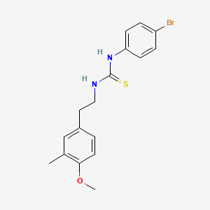 N-(4-bromophenyl)-N'-[2-(4-methoxy-3-methylphenyl)ethyl]thiourea