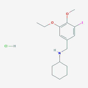 molecular formula C16H25ClINO2 B4134437 N-(3-ethoxy-5-iodo-4-methoxybenzyl)cyclohexanamine hydrochloride 