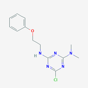 6-Chloro-N,N-dimethyl-N'-(2-phenoxy-ethyl)-[1,3,5]triazine-2,4-diamine