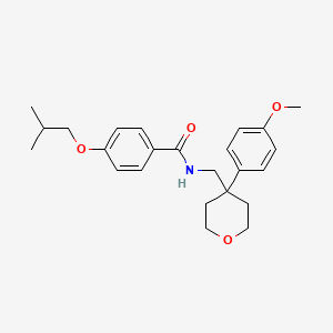 4-isobutoxy-N-{[4-(4-methoxyphenyl)tetrahydro-2H-pyran-4-yl]methyl}benzamide