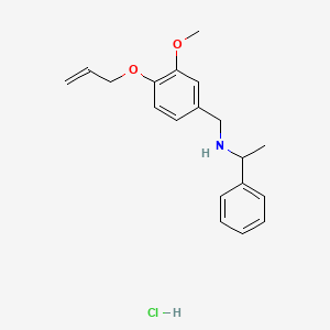N-[4-(allyloxy)-3-methoxybenzyl]-1-phenylethanamine hydrochloride