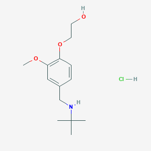 2-{4-[(tert-butylamino)methyl]-2-methoxyphenoxy}ethanol hydrochloride