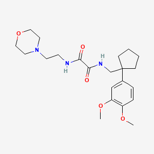 N-{[1-(3,4-dimethoxyphenyl)cyclopentyl]methyl}-N'-[2-(4-morpholinyl)ethyl]ethanediamide