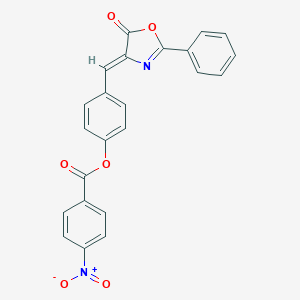 4-[(5-oxo-2-phenyl-1,3-oxazol-4(5H)-ylidene)methyl]phenyl 4-nitrobenzoate