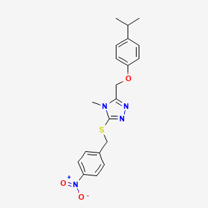 3-[(4-isopropylphenoxy)methyl]-4-methyl-5-[(4-nitrobenzyl)thio]-4H-1,2,4-triazole