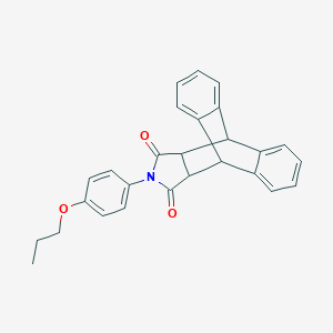 17-(4-Propoxyphenyl)-17-azapentacyclo[6.6.5.0~2,7~.0~9,14~.0~15,19~]nonadeca-2,4,6,9,11,13-hexaene-16,18-dione
