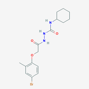 2-[(4-bromo-2-methylphenoxy)acetyl]-N-cyclohexylhydrazinecarboxamide