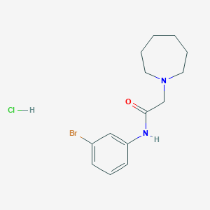 molecular formula C14H20BrClN2O B4134646 2-(1-azepanyl)-N-(3-bromophenyl)acetamide hydrochloride 